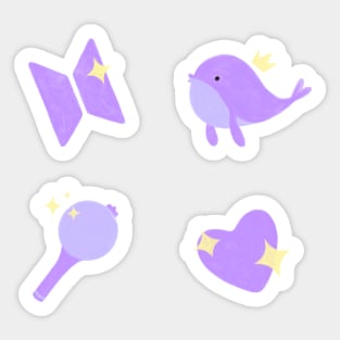 BTS purple pack Sticker